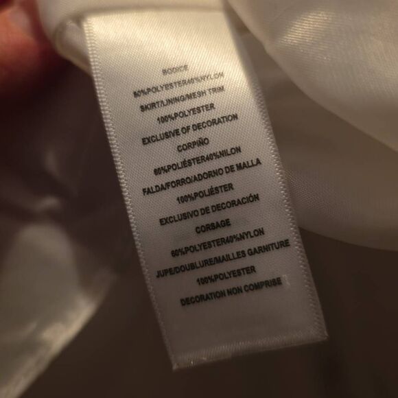 Picture Perfect Girl's Size 5 Ivory Floral Flower Girl Dress - Picture 3 of 6